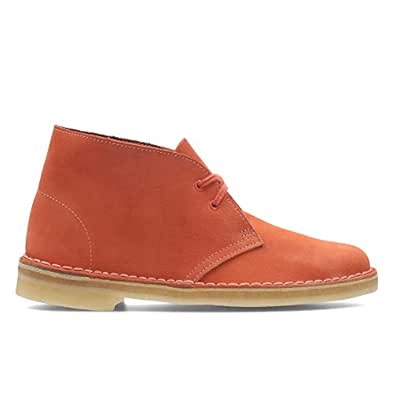 clarks desert boots womens orange