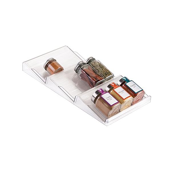InterDesign Linus Expandable Spice Rack, Clear