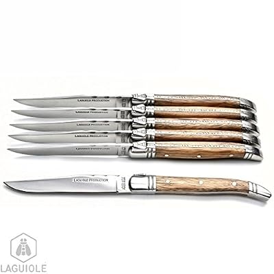 LAGUIOLE Coffret luxe 6 couteaux manche bois exotique