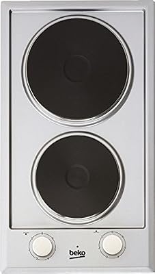 Beko HDCE 32200 X - Table de cuisson électrique - 2 plaques de cuisson - Niche - largeur : 27 cm - profondeur : 49 cm - argent - inox