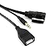 Price comparison product image iXium AMI MDI to Female USB & 3.5mm Jack Music Audio Interface Adapter Cable for Audi VW