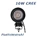 Produktbild BRIGHTUM 10W CREE 1150LM 2.2inch LED Arbeitsscheinwerfer weiß 12V 24V Flutlichtstrahl Flutlicht Reflektor work light Scheinwerfer Arbeitslicht Offroad Mountainbike Fahrrad Arbeitslampe Traktor Bagger flood beam (1 Stück)
