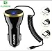 Price comparison product image FLOVEME For Iphone Car Charger, Car Charger Built-in Coile Cable for Iphone XS Max, Xs, Xr, X, 8/8Plus,7/7Plus,6/Plus, Compatible Samsung Note 9/S9/S9 Plus, and more - Black