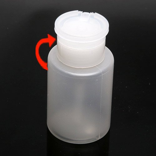 BetterLifeABC Pump Dispenser Nail Art Tip Cleaner Bottle Makeup Large