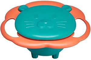 SPACNANA Gyro Bowl Rotazione di 360 Gradi Baby Magic Bowl Ciotole per Snack Resistenti Agli Schizzi per i più Piccoli (Verde)