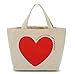 Produktbild LMKIJN Groß Canvas Portable Love Heart Muster isoliert Lunch Box Tasche für Kinder