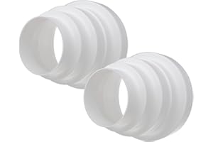 H&C VENT 2 Pièces Réducteurs universels pour conduits de ventilation - Diamètre : 80 100 120 125 150 mm - Multiples tailles