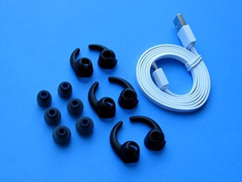Replacement Accessories Comfort Set (B-BSTB-WFLTCB) for Jaybird Bluebuds X Premium Bluetooth In Ear Earphones/Headphones