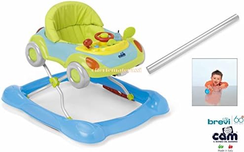 Cam Walking Blue Baby Walker Activity Centre + Short vetrosicuro Film Protector