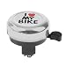 Produktbild jinzhicheng Fahrrad Cycling Ring silberfarben Bell Horn Sound mit "I Love My Bike" 5,4 * 5.4 cm