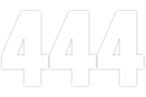 SARA PRINTS Pack of 3 Plain Bin Numbers for Wheelie Bins 4 Waterproof (17 cm) Number - 4 Bin Numbers for Wheelie Bins Large Self Adhesive Bin Sticker for Bin and More Packwith®