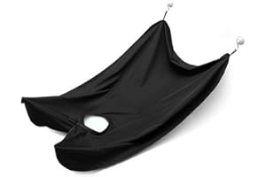 IUDWCG 1 Pcs Tablier à barbe, tablier de barbier, bavette de rasage, bac de récupération des poils et de la barbe, avec 2 ventouses, étanche.