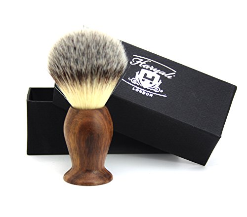 Haryali London Mens Shaving Brush with Synthetic Badger Hair Bristles Comes in Box - Image 6