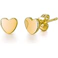 5 Pairs Rose Gold Plated Stud Earrings Set By Philip Jones - Gift Ready