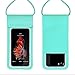 Price comparison product image Waterproof Case,Universal Durable Underwater Case Dry Bag, Touch Responsive Transparent Windows,Watertight Sealed System For Iphone 6S/6S Plus/5/5S/SE And Other Smartphone For Boating/Hiking/Swimming/Diving,Blue