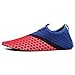 Produktbild Hausschuhe Sneaker Schuhe zum Schwimmen Meer Aqua Schwimmen Surfen barfuß Wasser Booties Strandschuhe Frau Männer schnell trocknende Turnschuhe (Farbe : Red and Blue, Size : 43)