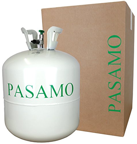 Pasamo 420 Helium XXL umweltfreundliche Pfandflasche mit Retourenlabel zur Rückgabe mit Markenheliumgas gefüllt 99,996 (4.6) Reinheit / Ballongas “To Go”- Stahlflasche GROSS mit 0,42 m³ = 420 Liter Füllung Verkaufspreis INKL 1 Euro Pfand
