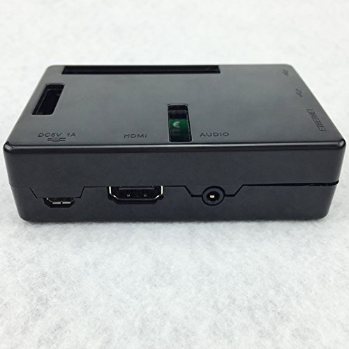 Haiworld Raspberry Pi Box ABS Fall + 3 PC HeatSink Entwurf für HimbeerePi 3 2 u. Himbeere Pi Modell b Plus (Schwarzes) - 3