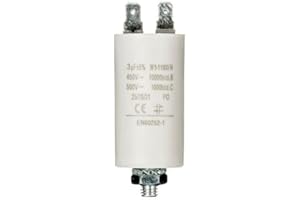 CABLEPELADO Condensador de arranque para motor eléctrico | Condensador Permanente | monofásico | 4 terminales | Apto para bombas, compresores, lavadoras, maquinas de aire | 450 VAC | 3.0 uF