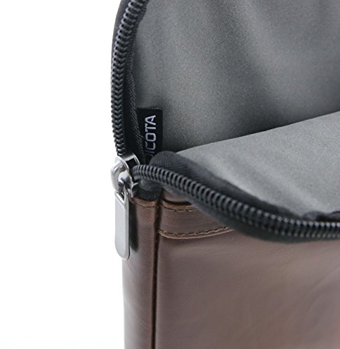 Acer Premium Notebooktasche Sleeve Case Bag Schutzh  lle  bis 14 Zoll  35 5 cm  schmutz- und wasserabweisend  aus PU-Leder Kunstleder  braun