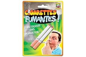 Les Colis Noirs LCN - Blister 2 Fausses Cigarettes Fumantes - Cigarette Farce et Attrape Blague - 799