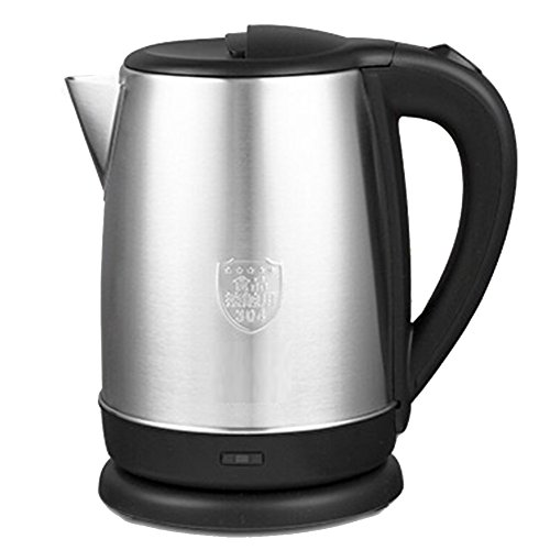 GZZ Bouilloire lectrique de Bureau  la Maison, Bouilloire lectrique de 1500 Watts, 1.8L, Protection Sche d'bullition et Arrt Automatique,Gris,1.8L