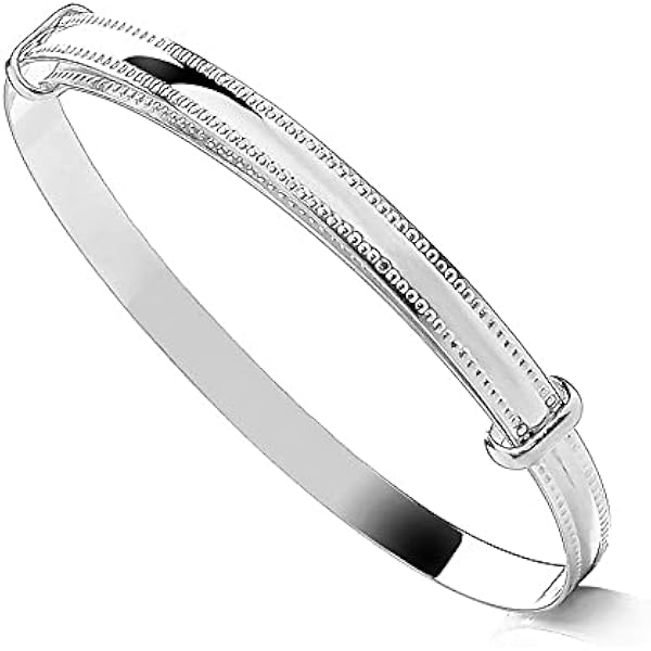 Bracelet Jonc Bébé Or 9 Carats 15,2 Cm - Cadeau Baptême Garçon Fille