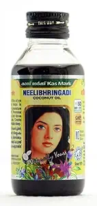 Kas Mark Kalan Aryavaidya Sala Neelibhringadi Coconut Oil Y100ml | Helps in Curing Falling of Hair, Premature Greying and Dandruff |