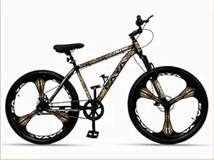 Caya Cheetah Cycle For Adults & Kids | Front Suspension & Dual Disc Brakes | Unisex Bike With Magnesium Alloy Rims | Frame Size: 18.5