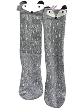Ouneed® Baby Skid Socken , Kleinkinder Kinder Mädchen Fox Muster Kniestrümpfe