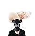 Produktbild Raycity Latex Gummi Fetisch Gesichtsmaske mit Rückenreißverschluss Hundsklave Kapuze 100% natürliche Blindversion Halloween Kostüm Party mit Rückenreißverschluss