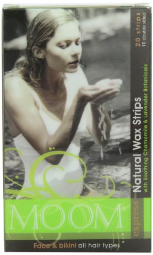 Natural wax Strips with Soothing Chamomile & Lavender Botanicals, 20 Strips