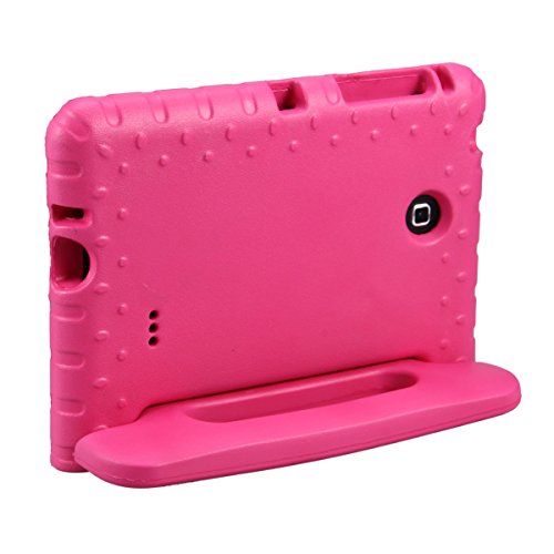 NEWSTYLE Samsung Galaxy Tab 4 7.0 Kinder Hülle Case mit umwandelbarer Handgriff Superleichte Stoßfeste Schutzhülle Tasche Cover für Samsung Tab 4 SM-T230/T231/T235 (7 Zoll) – Pink - 3