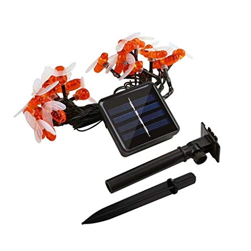 Preisvergleich Produktbild DIKHBJWQ,Ferngesteuerte solarbetriebene Lichterkette Bee Led Lights8 Modi wasserdicht Dezember(Led Nachtlicht Steckdose / Nachttischlampe Dimmbar Touch / Tischlampe Led Wohnzimmer / Lichterkette bunt)