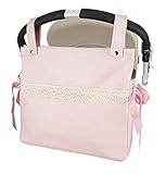bolso bebe cheeky rosa Dispone de un bolsillo exterior y dos compartiemntos interiores.