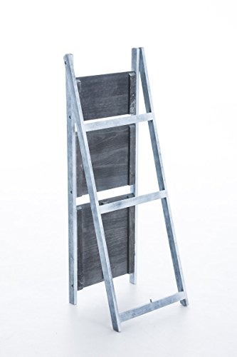 CLP Leiterregal, Treppenregal YANA, 3 Böden, dekoratives Holz-Regal ca. 110 x 40 x 40 cm grau - 5