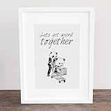 Bild, Poster, Kunstdruck, Deko, handgezeichnet, 