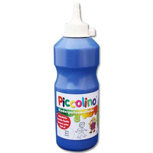 PICCOLINO Kindergarten Malfarben - Schulmalfarben Set mit 11 Farben in 500ml Flaschen