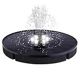 La fontaine solaire pour le bain d'oiseaux a plus de 10 000 heures de durée de vie. La pompe de fontaine à eau solaire comprend un moteur sans balai intégré qui offre une durée de vie plus longue et une consommation d'énergie réduite