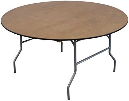 Celina Tent 153cm (5ft) Round Wood Banqueting Table, Set of 10