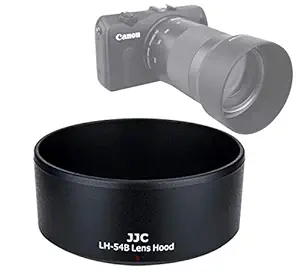 JJC LH-54B Bayonet Lens Hood with Premier Lens Cloth for CANON EF-M 55-200mm f/4.5-6.3 IS STM Lens, replaces Canon ET-54B