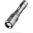 NEBO Davinci 1000 Lumens | Black LED Rechargeable Flashlight | 18650 Battery with Power Bank, NEB-FLT-0018-G , Grey