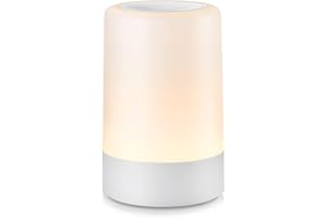 Gelielim Nursery Night Light for Baby, Portable LED Touch Night Lamp for Kids and Adult, USB Rechargeable Nursing Lamp, Bedside Dimmable Warm Night Light, Soft Eye Caring [Energy Class A+++]