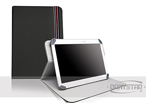 Danystar - Carcasa premium universal y regulable para Tablet de 25,4 / 22,86 / 20,32 / 17,78 / 15,24 cm negro Talla:8 pulgadas