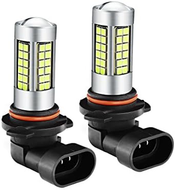 2 Pack Extremely Bright 9006 HB4 LED Car Light Bulb 3030 Chip 54 SMD for Daytime Runnig Lights or Car Fog Light Lamps 12V Xenon White