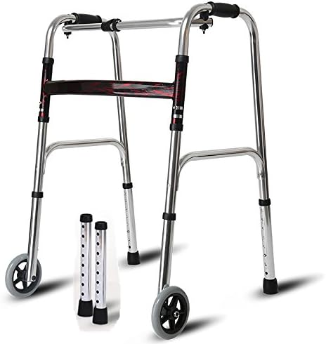 QFFL Crutch Elderly Aluminum Walking Aids Four-legged Cane Chair Walking Aids Senior Trolley 4 Colors Available Crutches Walker ( Color : B )