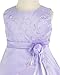 Satin Occasion Baby Girl Infant Pageant Christening Dress Lilac 18 Months (L6339b-L)