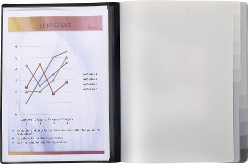 Exacompta 55981E - Clasificadora con tapa dura  12 posiciones  25 x 32 cm  cierre el  stico   color negro