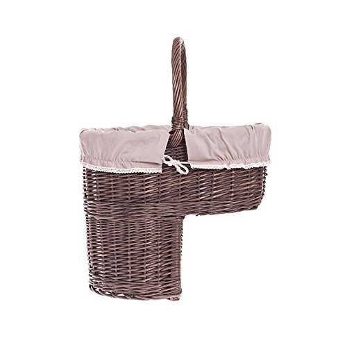 Treppenkorb für die Zeitungen, Weidenkorb auf die Treppen, Zeitungskorb aus Weide, Zeitungsständer, Weidenkorb für Zeitschriften - 2