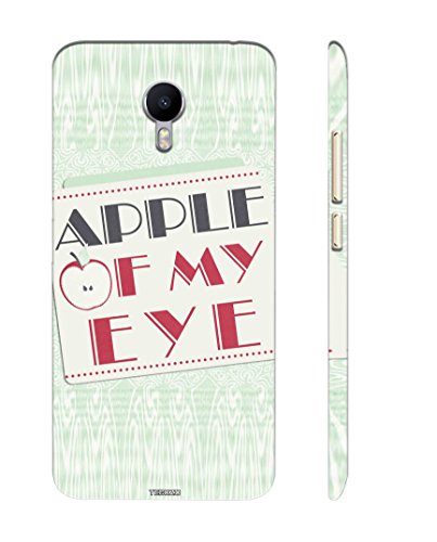 Fundook¨ Designer Printed Back Cover/Hard Case for Meizu M3 Note (Apple of My Eye Design/Quotes & Message) - Green - F741